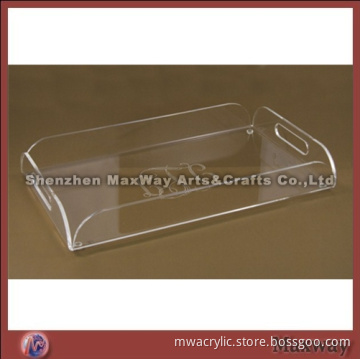 Transparent High Grade 4mm Acrylic Tray with Handle